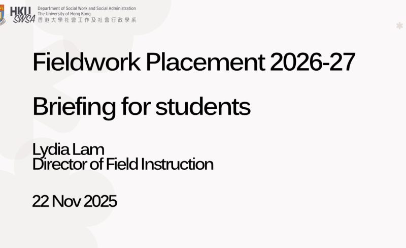 Fieldwork Placement Briefing 2026-27